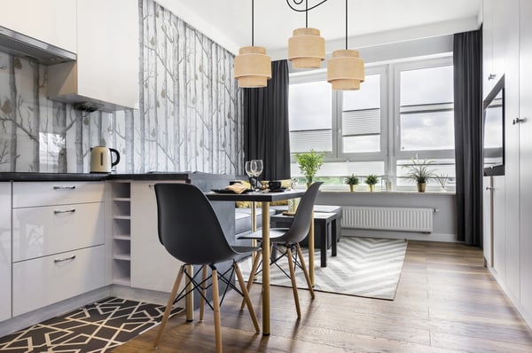 Hængende lampe, loftslysekrone, lampeskærm, boho juta