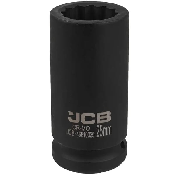 JCB DYB SLAGTOPPENØGLE 3/4" Cr-Mo 12-kant 25 mm TOPNØGLE