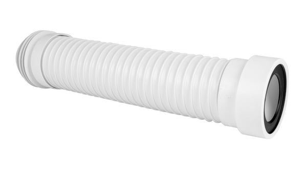 FLEKSIBEL PLASTIK TOILETAFLØBSRØR 110-540 MM (3132PR) - DRUWC110-540