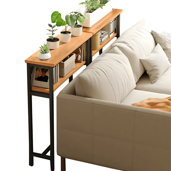 Konsolhyld bag sofa sideord stue 100x20x102 cm