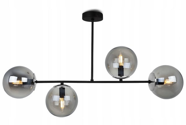 MODERNE HÆNGELAMPE MED GLASKUGLER LED-LYKRONE