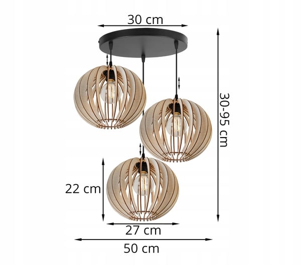 MODERNI PUINEN LED-KATTOVALAISIN