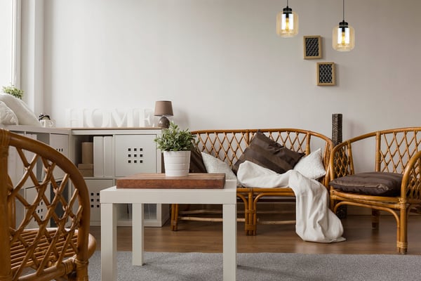 MODERNE ELEGANT HÆNGELAMPE MED GLASSKÆRM