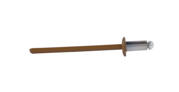 Aluminium öppna nitar 3,2x6mm RAL8003