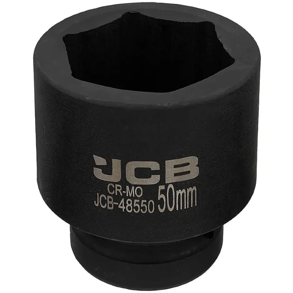 JCB Slagtopnøgle 1" 50 mm 6-punkts Cr-Mo topnøgle