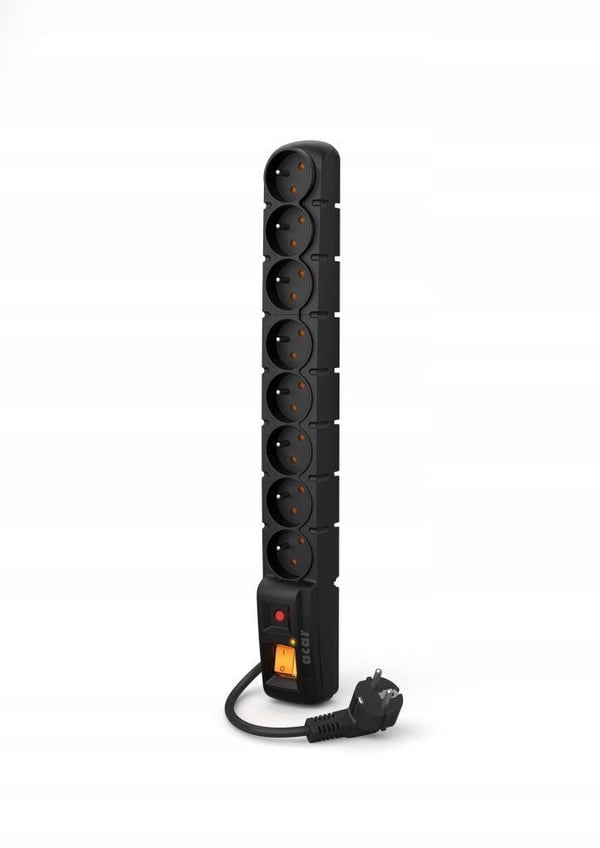 Acar S8 Pro Overspændingsbeskytter 3,0m Sort