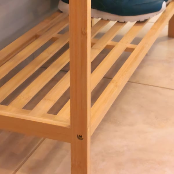 SRB24 Begryf skoskåpsställ i bambu 70x26x40 cm
