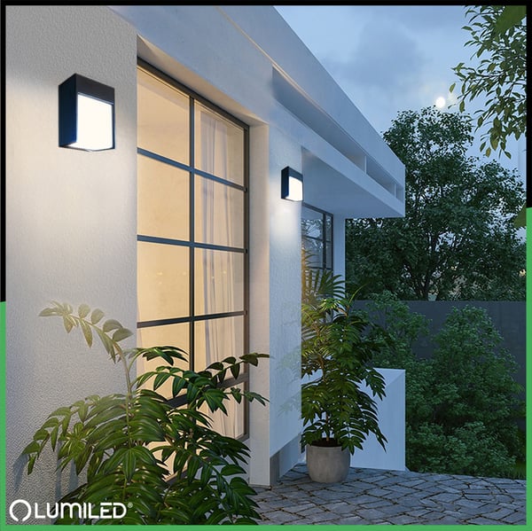 Vägg LED trädgårdslampa Kinkiet väggbelysning utomhus IP54 12W 3000K RUBUS LUMILED