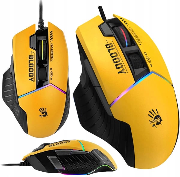A4Tech Bloody W95Max USB Sport Lime Trådbunden Mus