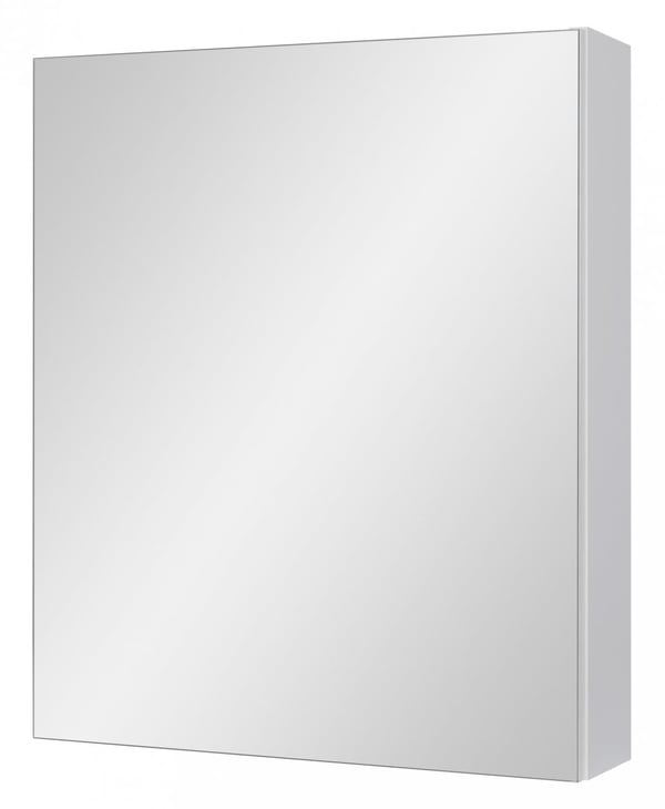 Astor IDA badeværelsesskab, hængende, hvid, hylde, 50 cm, blank hvid, med spejl Astor IDA badeværelsesskab, hængende, hvid, hylde, 50 cm, blank hvid, med spejl