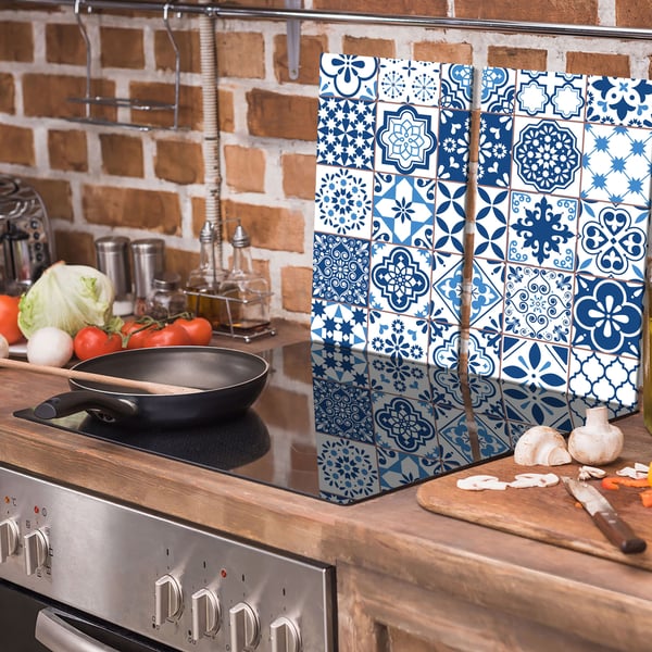 TMK ArtDeko Glas Skærebræt 2x 30x52 Mosaik