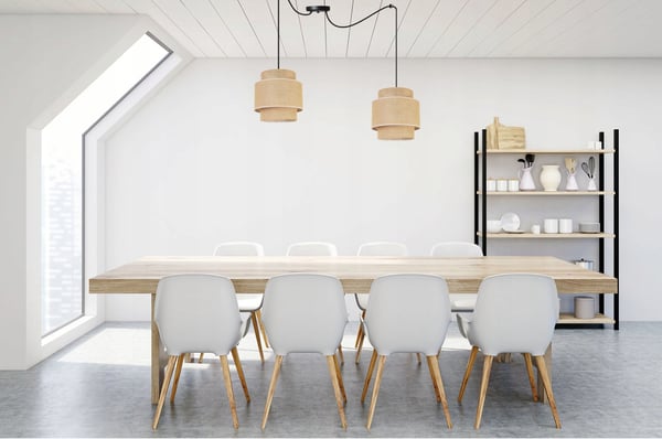 Hængende lampe, loftslysekrone, lampeskærm, boho juta