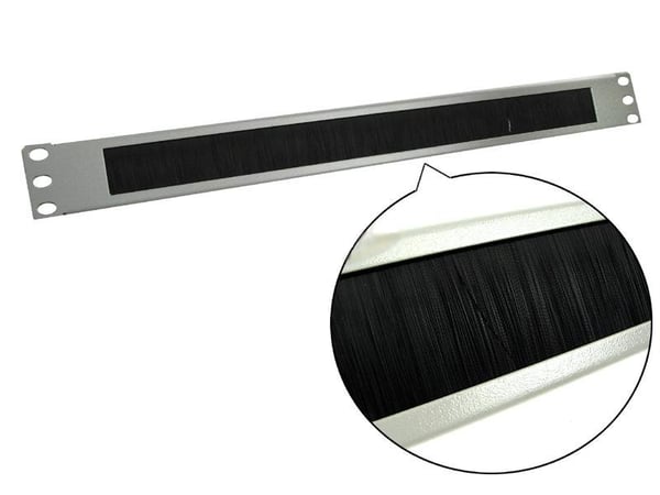 Lanberg AK-1101-S borstpanel för 19" 1U-rack, grå
