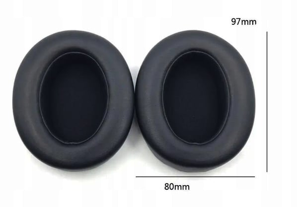 Korvatyynyt, Korvatyynyt, Korvatyynyt Sony WH-XB910 XB910N -kuulokkeille, musta