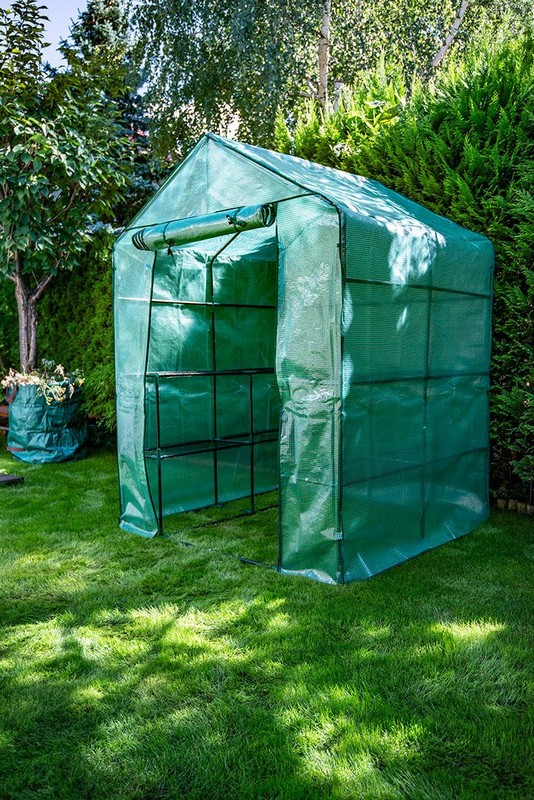 DRIVHUS 143*143*195 CM, PE-FOLIE 135G, METALKONSTRUKTION - T N15-911