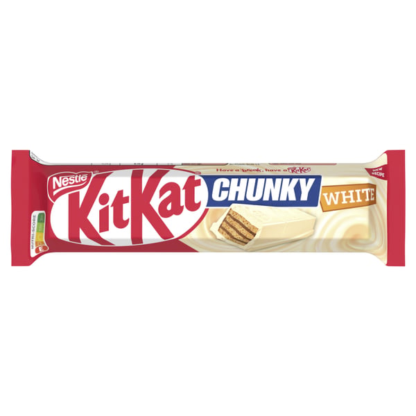 KitKat Chunky White våfferstång täckt med vit glasyr 40 g