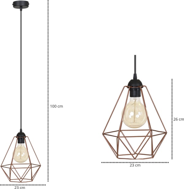 Original LOFT retro Edison koppar pendellampa