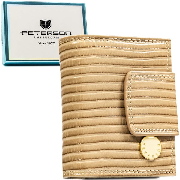 Naisten nahkalompakko + PU PTN PS329-CRV-2401 Khaki