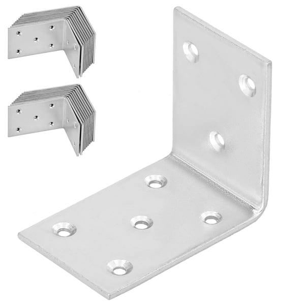 Kotarbau® Kirvesmiehen kulmaliitin ruostumatonta terästä sinkittyä 55 x 45 x 35 mm 25 kpl:n sarja