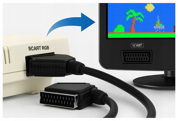 SCART EURO-EURO TV-kabel 21-stifts EURO-kontakt