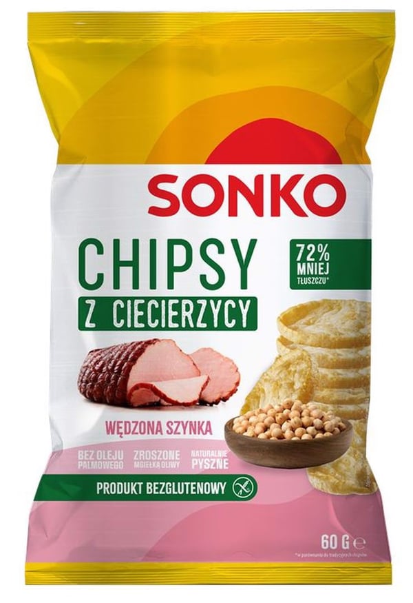 Sonko Kikhernelastuja savukinkulla 60g Sonko Kikhernelastuja savukinkulla 60g
