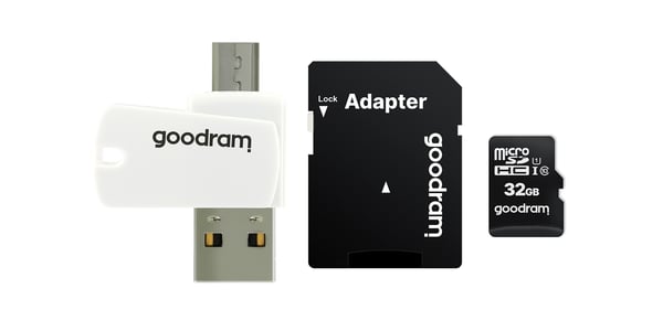 Goodram 32GB M1A4 UHS-I microSDHC hukommelseskort + adapter