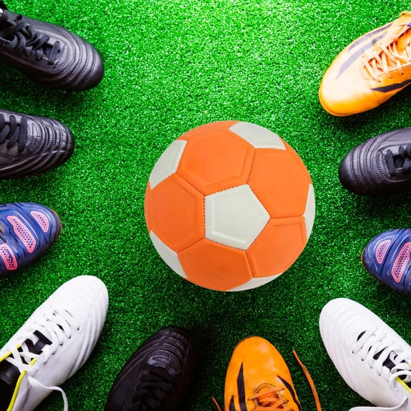 Fotboll med twisteffekt neon konturerad kurva sport storlek 5