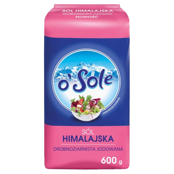 o'Sole Hienorakeinen Himalajan suola, jodioitu, 600 g