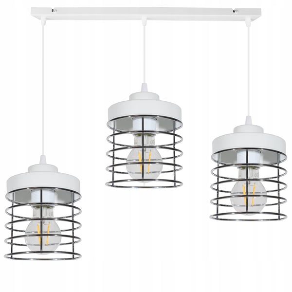 LED-lofthængelampe med forkromet tråd