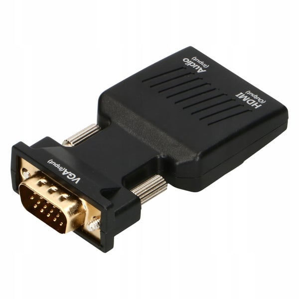 VGA D-SUB TIL HDMI KONVERTERADAPTER + LYDLYD