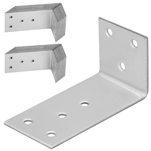 Kotarbau® Kirvesmiehen kulmaliitin ruostumatonta terästä sinkittyä 40 x 80 x 40 mm 25 kpl:n sarja