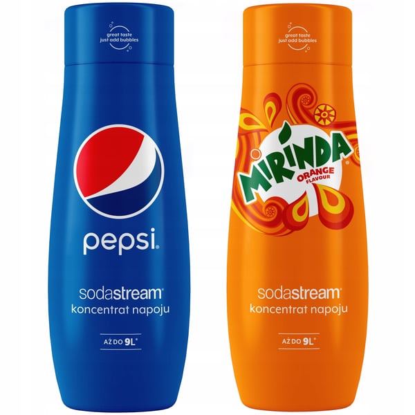 2 SodaStream Pepsi+Mirinda -tiivistettä