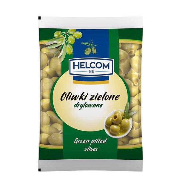 Helcom Kivettömiä Vihreät Oliivit 195ml