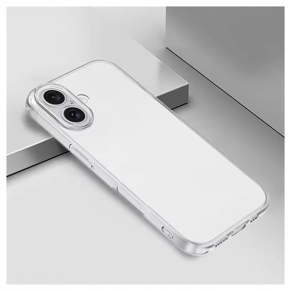 iPhone 16 -kotelo, vahva läpinäkyvä ja joustava kotelo, jossa on kansi