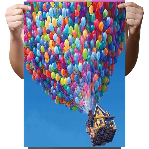 Ob_L_62 diamantmålning 30x40 cm ballonger