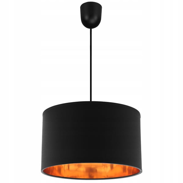 Lofthængende lampe med gylden center LED