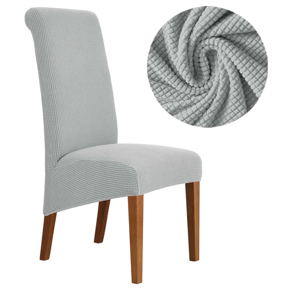 Överdrag till slutande stol XXL ljusgrå jacquard