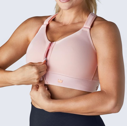 Shefit Lyserød Medium Støtte Justerbar Sports-BH 3XL