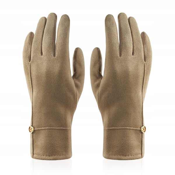 GFD-09 beige damhandskar i mocka GFD-09 beige damhandskar i mocka