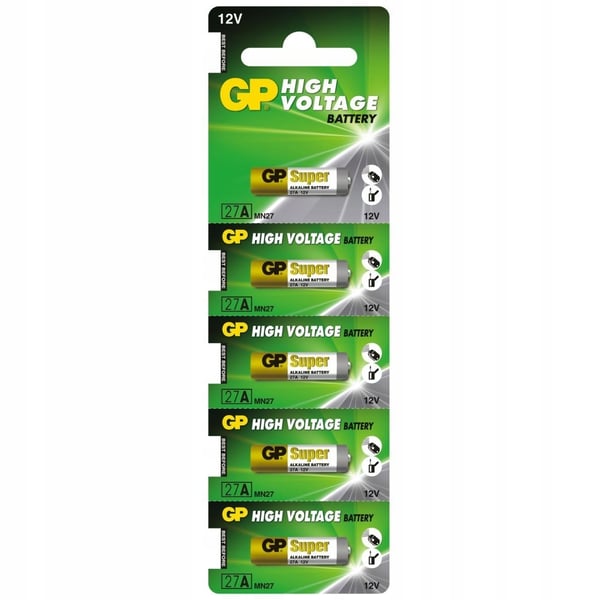 Batteri för bilfjärrkontroll GP 27A MN27 x5