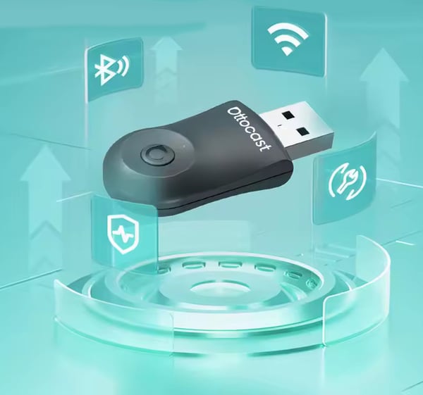 Ottocast Mini 2-i-1 trådlös adapter CarPlay / Android Auto CA505-T