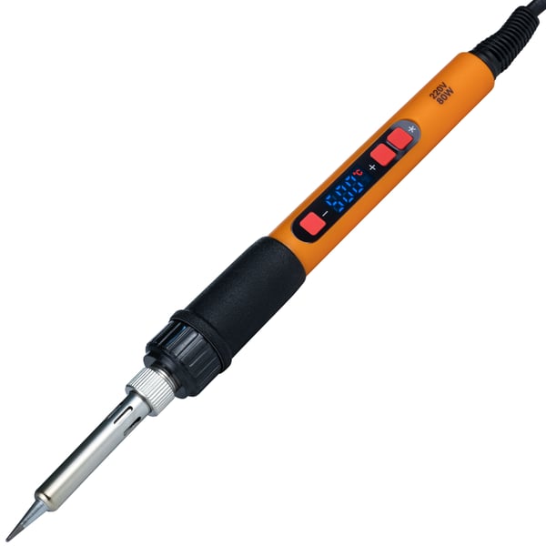 Orange Mastiff 80W juotoskolvi 12-in-1-sarja näytöllä ja 6 kärjellä