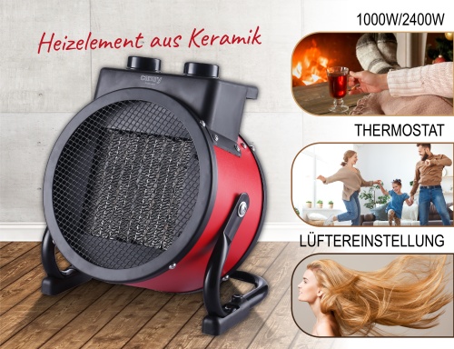 CR 7743 keramisk värmefläkt 2400W