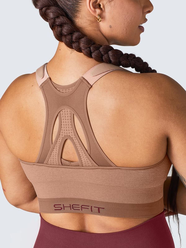 Shefit Beige matalatukinen urheilurintaliivi 2XL
