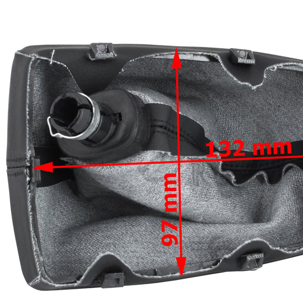 Audi A4 B8 07-15 gearknopp sort 6 gear med sort bælg