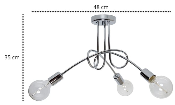 MODERN LOFT KROM EDISON RETRO LAMPA