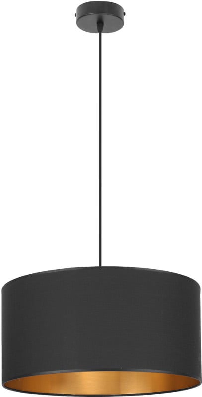 Lofthængelampe med sort skærm, LED, 40 cm
