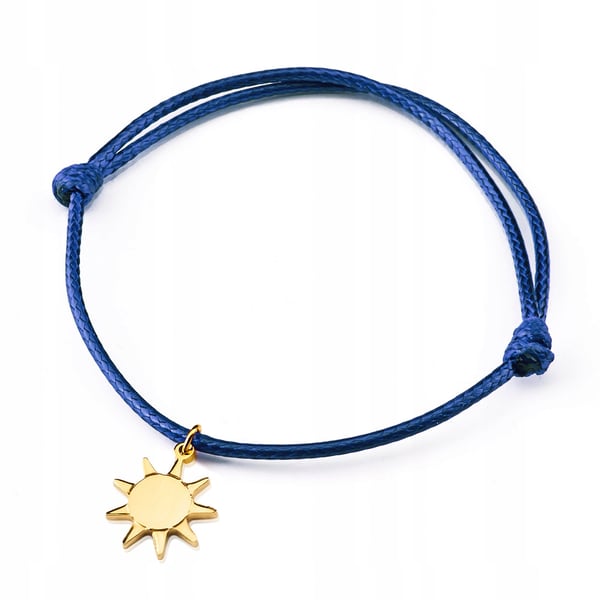 BBS-G marinblåt snørearmband med SISI-vedhæng BBS-G marinblåt snørearmband med SISI-vedhæng