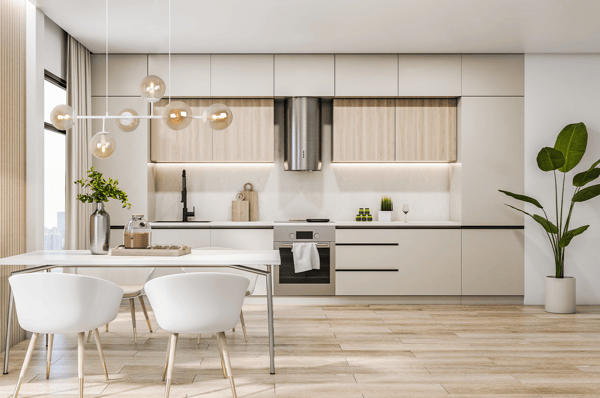 SIENA HVID LOFTLAMPE 6PL HONEY E14 LANGE ARME