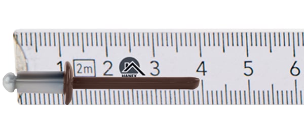 Åbne aluminiumnitter 4,8x10mm RAL 8017